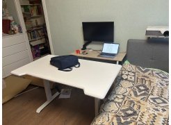 Компьютерный стол Маркос 140х80 светло-серый / черный фото покупателя 35