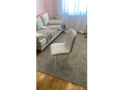 Стул на металлокаркасе Дани темно-серый / белый фото покупателя 12