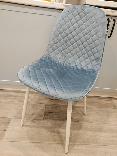 Стул на металлокаркасе Capri blue / white фото покупателя 17