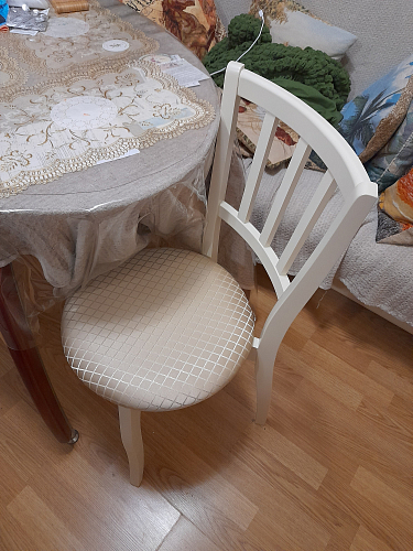 Деревянный стул Айра серый / белый фото покупателя 4