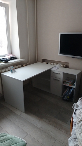 Письменный стол Лайт 03.245F белый гладкий 101 фото покупателя 171