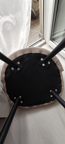 Стул на металлокаркасе Gabi 1 light purple / black фото покупателя 222