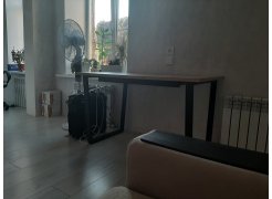 Стол Лота Лофт 140 25 мм черный матовый / бетон фото покупателя 259