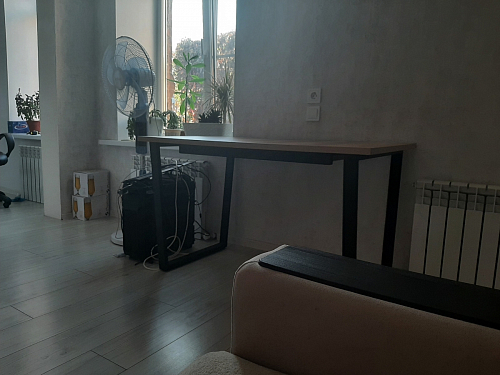 Стол Лота Лофт 120 25 мм дуб делано темный / черный матовый фото покупателя 261