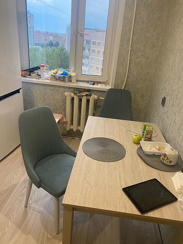 Стул на металлокаркасе Kora light blue / white фото покупателя 37