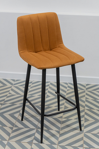 Полубарный стул Дани Мини светло-серый (zd 960) / черный из шоурума 1