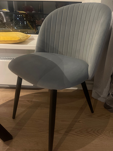 Стул на металлокаркасе Gabi gray / black фото покупателя 273