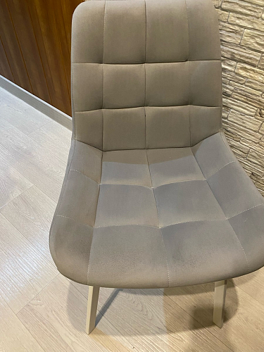 Стул на металлокаркасе Челси светло-серый / белый каркас фото покупателя 149