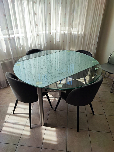 Стул на металлокаркасе Gabi gray / black фото покупателя 216