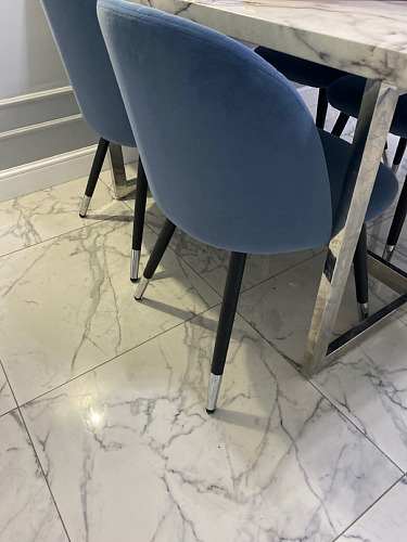 Стул на металлокаркасе Gabi 1 темно-серый / черный фото покупателя 197