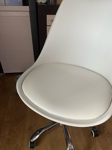 Компьютерное кресло Kolin с подушкой clear / white фото покупателя 122