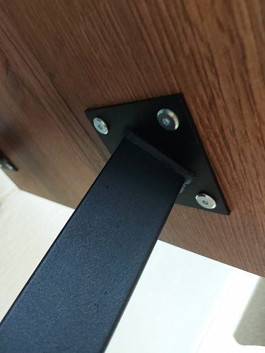 Стол Тринити Лофт 120 32 мм бетон / черный матовый фото покупателя 621