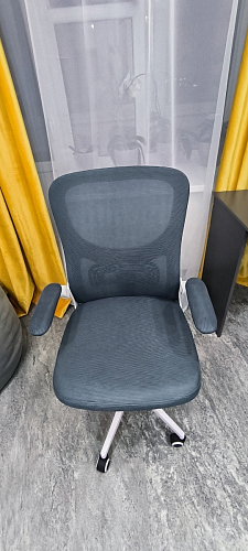 Компьютерное кресло Konfi light gray / blue / white фото покупателя 109