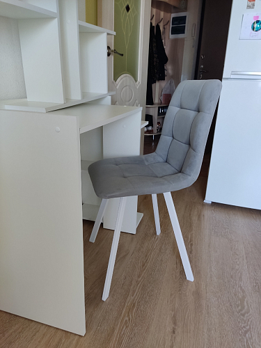 Стул на металлокаркасе Чилли К кирпичный / черный фото покупателя 410