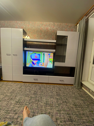 Готовая гостиная Jimenez дуб венге / белый глянец фото покупателя 20