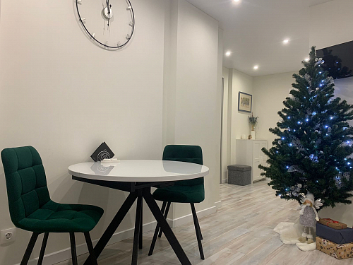 Стул на металлокаркасе Чилли К черный / зеленый фото покупателя 594