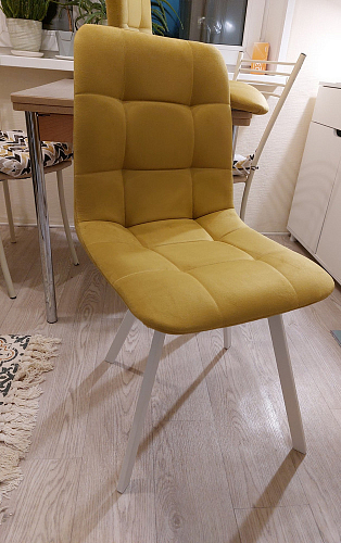 Стул на металлокаркасе Чилли темно-серый / черный каркас фото покупателя 708