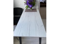 Деревянный стол Барон О 200 х 90 черная пленка шагрень / белый фото покупателя 21