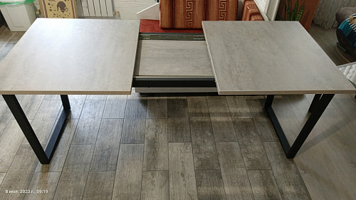 Деревянный стол Лота Лофт 120х75 белый матовый / дуб крафт золотой фото покупателя 553