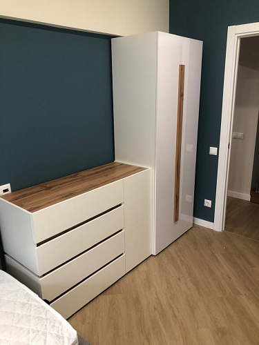 Комод Атлон белый / бетон темный фото покупателя 2