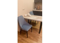 Стул на металлокаркасе Kora green / black фото покупателя 421