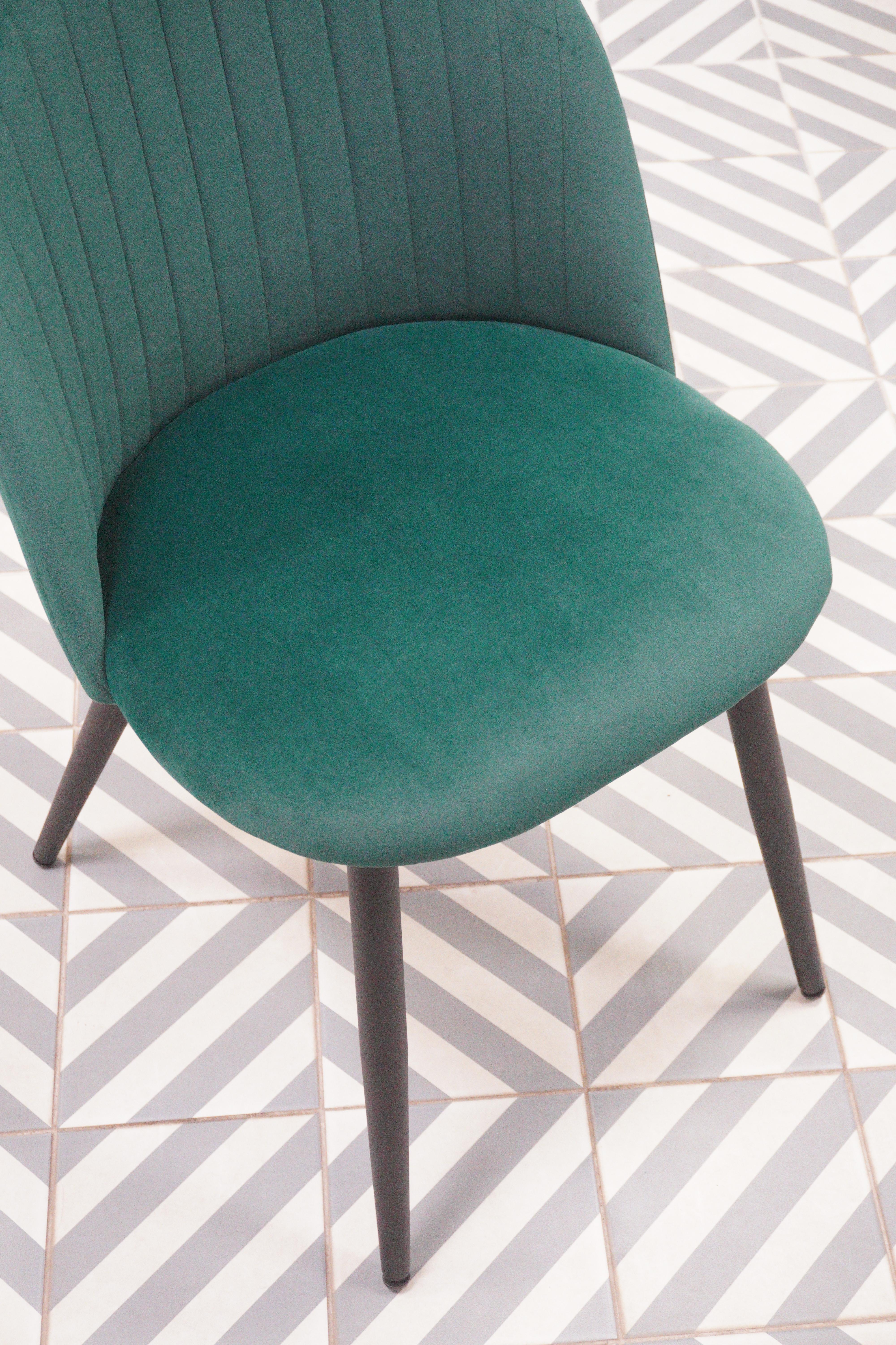 Стул на металлокаркасе Gabi 1 light purple / black из шоурума 7