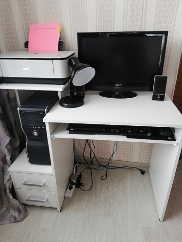 Компьютерный стол Джаз-24 правый дуб сонома фото покупателя 3