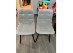 Стул на металлокаркасе Чилли синяя ткань / белый фото покупателя 544