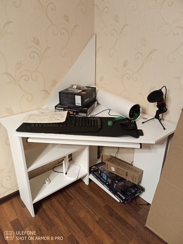 Компьютерный стол Джаз-29 белый фото покупателя 5