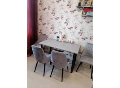 Стол Лота Лофт 140 25 мм юта / белый матовый фото покупателя 301