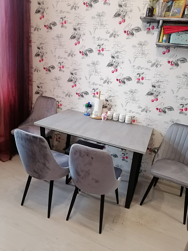 Деревянный стол Лота Лофт 120х75 белый матовый / дуб крафт золотой фото покупателя 301