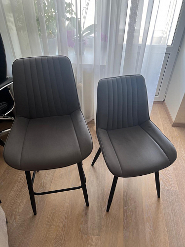 Стул на металлокаркасе Седа К кирпичный / черный фото покупателя 70