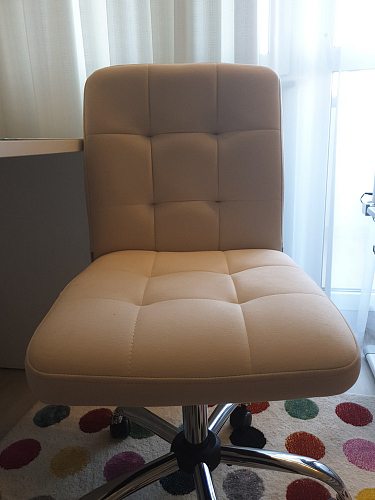 Компьютерное кресло Fiesta флок молочный 4 фото покупателя 13