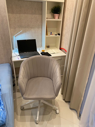 Компьютерное кресло Тибо confetti chocolate / белый фото покупателя 77