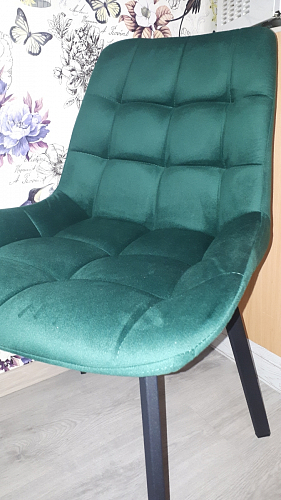 Стул на металлокаркасе Челси бирюзовый / черный фото покупателя 145