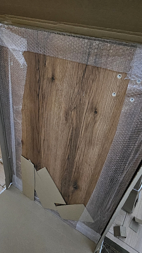 Стол Тринити Лофт 120 32 мм дуб галифакс табако / черный матовый фото покупателя 399