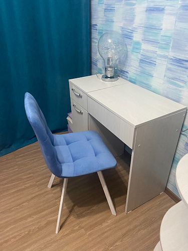 Стул на металлокаркасе Чилли черный / зеленый фото покупателя 1017