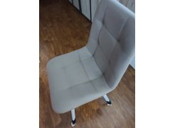 Стул на металлокаркасе Чилли синяя ткань / белый фото покупателя 652