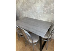 Стол Лота Лофт 140 25 мм юта / белый матовый фото покупателя 643