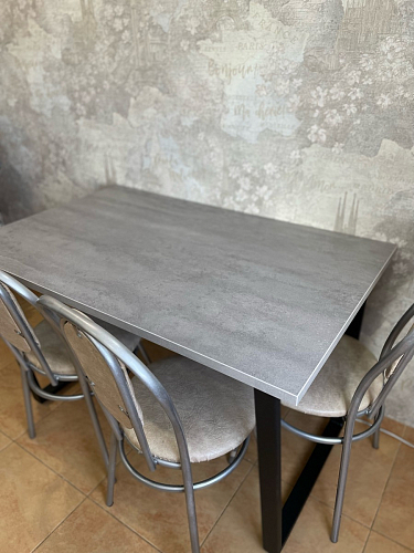 Деревянный стол Лота Лофт 120х75 белый матовый / дуб крафт золотой фото покупателя 643