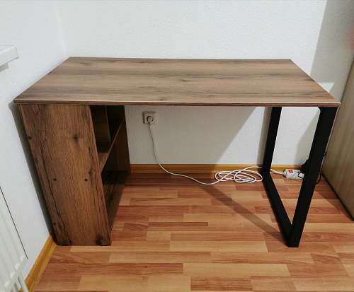 Письменный стол Битти Лофт 116х60х75 дуб вотан / белый матовый фото покупателя 67