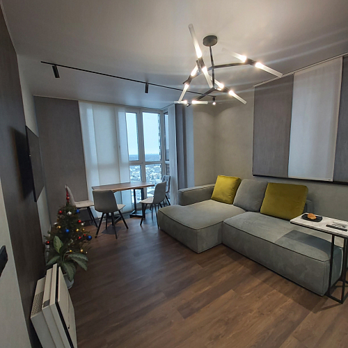 Стул на металлокаркасе Чилли синяя ткань / белый фото покупателя 1141