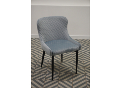 Стул на металлокаркасе Teo light blue / black из шоурума 2