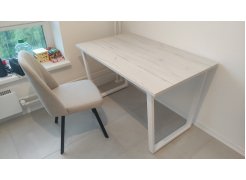 Стол Лота Лофт 140 25 мм черный матовый / бетон фото покупателя 979