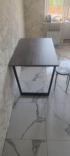 Деревянный стол Лота Лофт 120х75 белый матовый / дуб крафт золотой фото покупателя 940