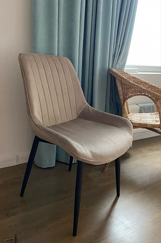 Стул на металлокаркасе Seda black / light gray фото покупателя 17