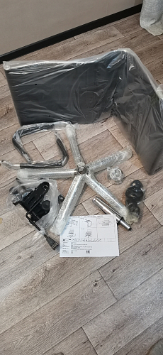 Компьютерное кресло Reus черная сетка / хром фото покупателя 59