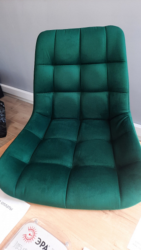 Стул на металлокаркасе Челси К бирюзовый / черный фото покупателя 255