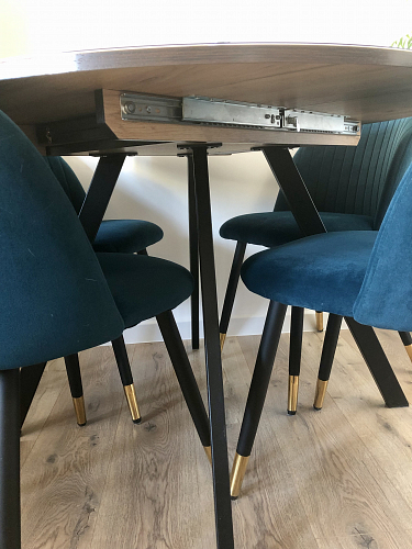 Стул на металлокаркасе Gabi dark beige / black / silver фото покупателя 889