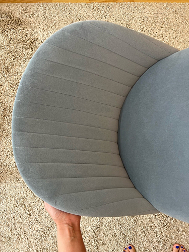 Стул на металлокаркасе Gabi 1 light blue / black / gold фото покупателя 919